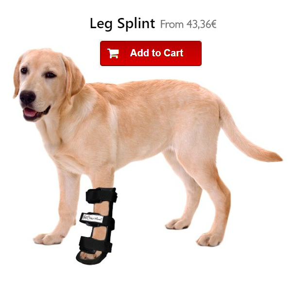 Front Leg Splint for Dogs