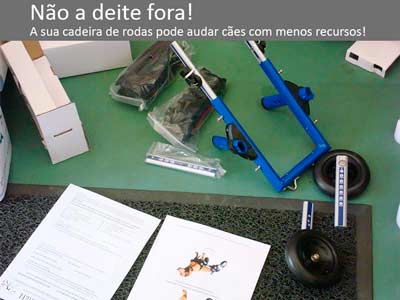 Cadeira de rodas para cão em segunda mão