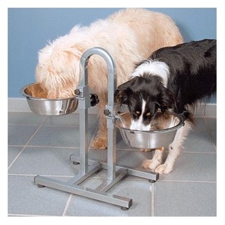 Menjadora per a gos amb alçada regulable