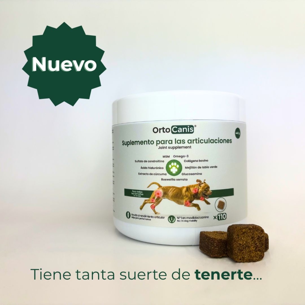 Suplemento nutricional para las articulaciones del perrro.