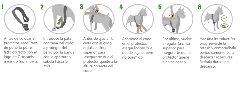 instrucciones protector de codo